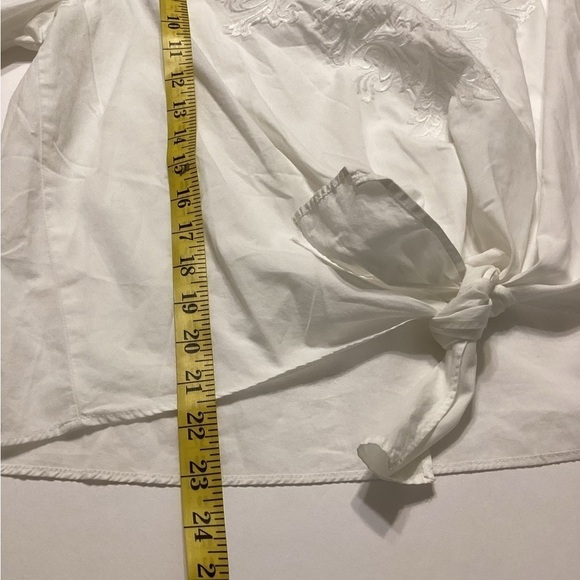 INC International Concepts Embroidered White Top Size Large - Picture 5 of 7